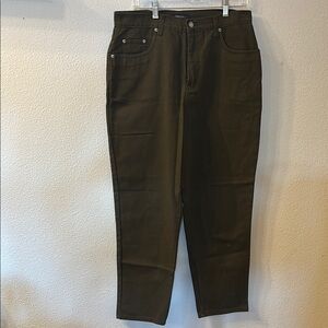 VTG Bill Blass Stylish Olive Green Pants size 12